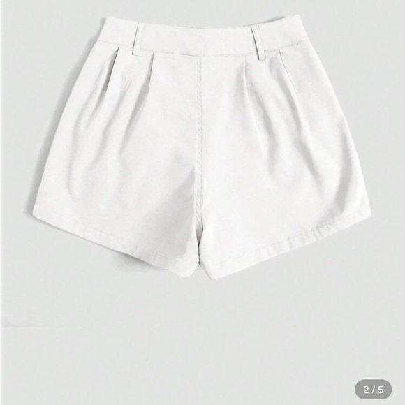 Women's White Shorts - Picture 2 of 5